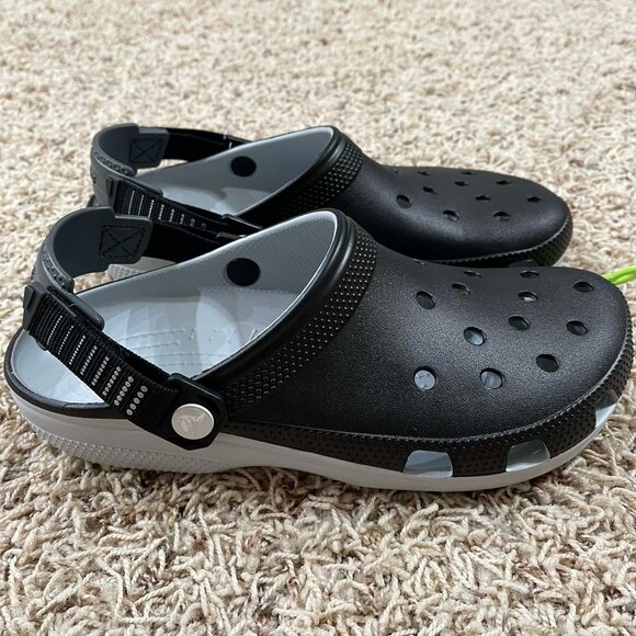Crocs Men\'s Classic Turbo Clogs Shoes Black, Men’s Size 8/Women’s Size 10 (New) main image 6